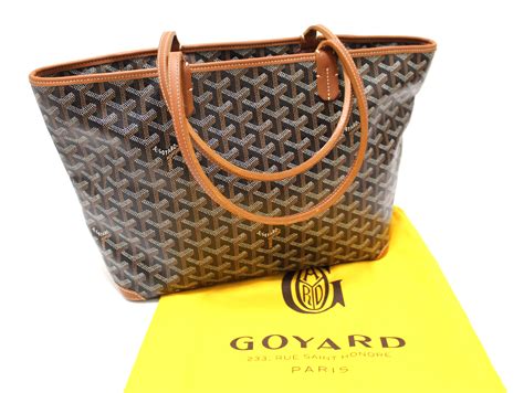 brown black goyard bag|genuine Goyard bag.